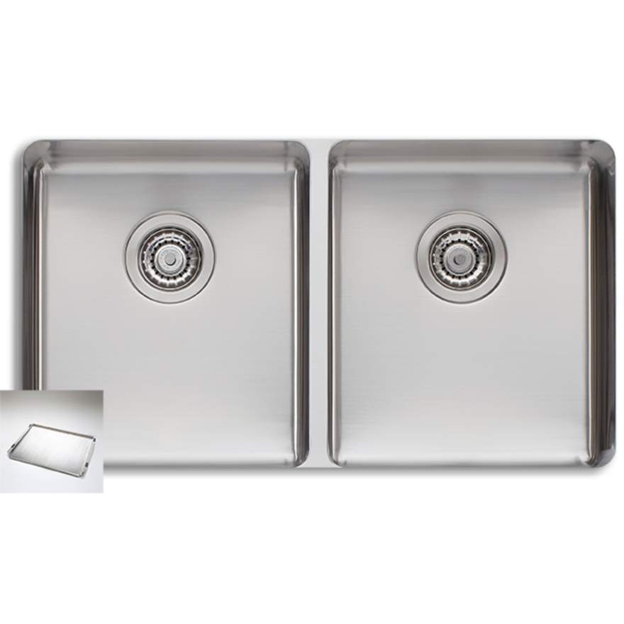 OLIVERI Sonetto Double Bowl Undermount Sink | The Source - Bath • Kitchen • Homewares