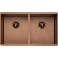 OLIVERI Spectra Double Bowl Copper Sink | The Source - Bath • Kitchen • Homewares