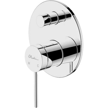 Oliveri Venice Chrome Wall Mixer With Diverter - VE112500CR