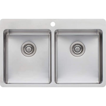 OLIVERI Sonetto Double Bowl Topmount Sink | The Source - Bath • Kitchen • Homewares