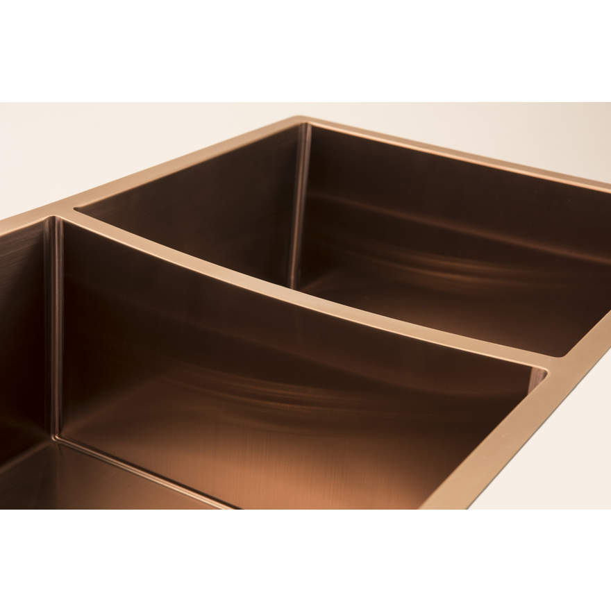 OLIVERI Spectra 1 & 1/2 Bowl Copper Sink | The Source - Bath • Kitchen • Homewares