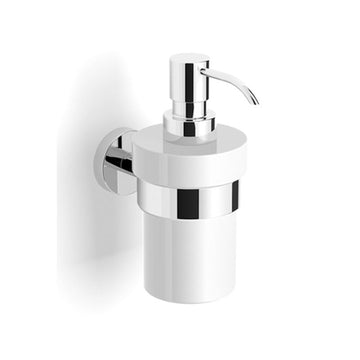 Argent FOCUS Liquid Soap Dispenser - Chrome w- White Ceramic Dispenser
