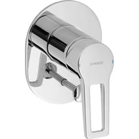 Hansa Twist Loop Shower or Bath Mixer with In-Wall Body - Chrome
