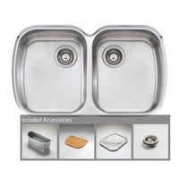 Oliveri Monet Double Bowls Undermount Sink MO70U