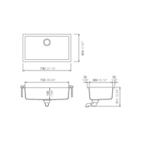 Abey SCHOCK Signus N-100XLY Undermount Sink