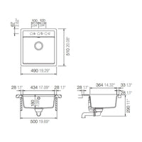 Abey Schock Nemo Small Topmount-Undermount Single Sink Bowl