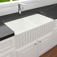 Turner Hastings Novi 85 x 46 Fine Fireclay Butler Sink - Matte White