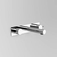 ASTRA WALKER Icon Wall Set with 155mm Straight Spout on Backplate | The Source - Bath • Kitchen • Homewares
