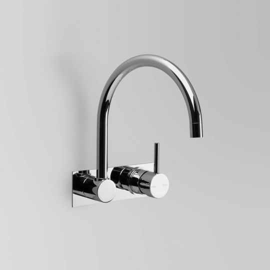ASTRA WALKER Icon Wall Mixer Set with Swivel Spout on Backplate | The Source - Bath • Kitchen • Homewares