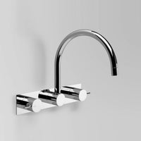 ASTRA WALKER Icon Wall Set with Swivel Spout on Backplate | The Source - Bath • Kitchen • Homewares