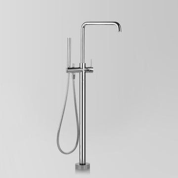 ASTRA WALKER Icon Freestanding Bath Mixer with Square Spout & Hand Shower | The Source - Bath • Kitchen • Homewares