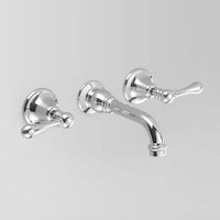 Astra Walker Olde English Wall Set With 210mm Spout, Metal Lever Handles