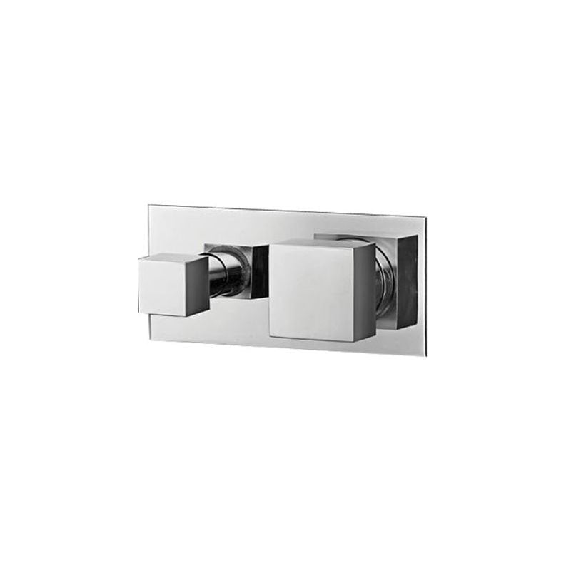 Parisi Quadro Wall Mixer 2-Way Diverter - Chrome