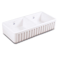 Shaws Ribchester Classic Double Bowl Fluted Front Sink