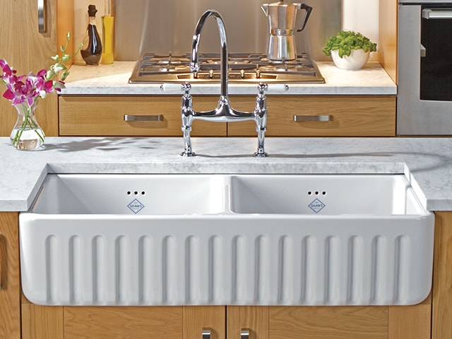 Shaws Ribchester Classic Double Bowl Fluted Front Sink