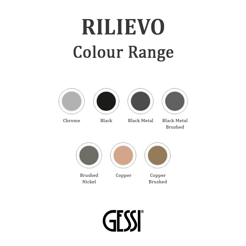 Gessi Rilievo Ceiling Mounted Round Showerhead - Chrome