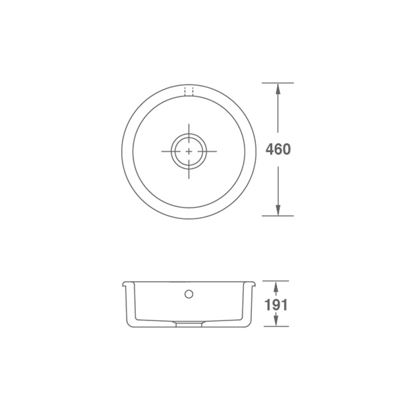 Shaws Round Sink