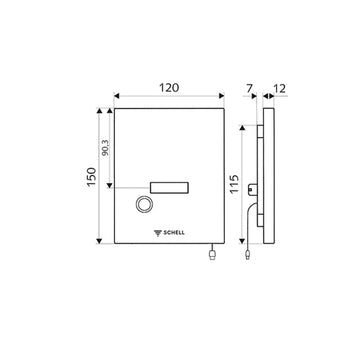 Schell Edition E WC Sensor Plate Manual Override