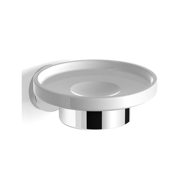Argent FOCUS Soap Dish - Chrome w- White Ceramic Dish