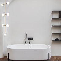 Ex.t STAND - Bathtub with swivel siphon. Black Stand