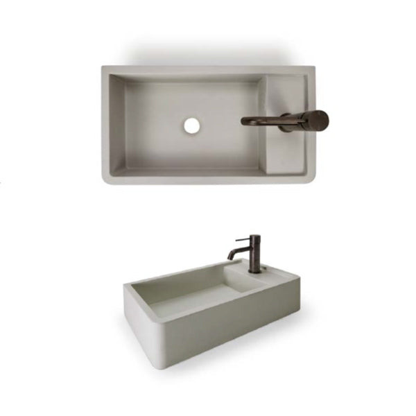 Nood Co Shelf 01 Wall Hung Basin Musk