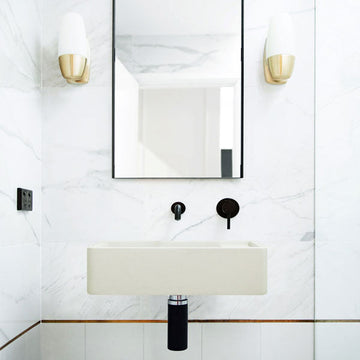 Nood Co Shelf 02 Wall Hung Basin Sand
