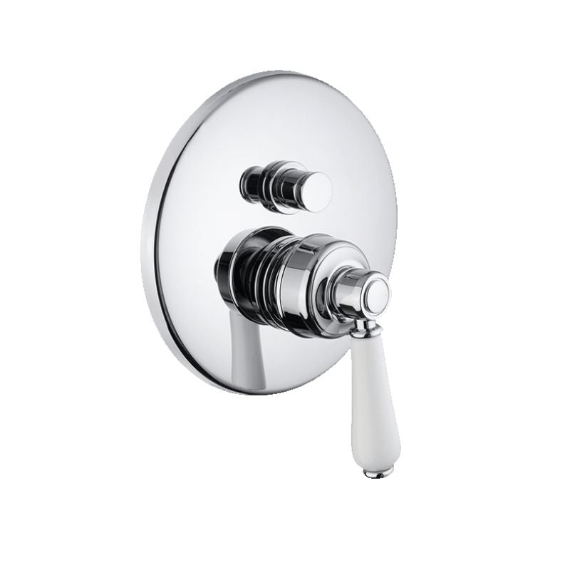 Armando Vicario Provincial Wall Mounted Diverter Mixer  - Chrome