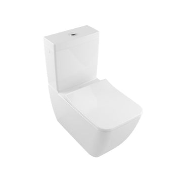 Villeroy & Boch Venticello Back to Wall Suite-Rear Entry, S or P Trap, with Slimline Soft Close seat, Ceramic Plus