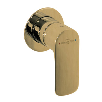 Villeroy & Boch O.Novo Shower Mixer with Body - Brushed Gold