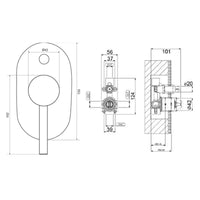 Villeroy & Boch Architectura Pin Diverter Mixer - Chrome